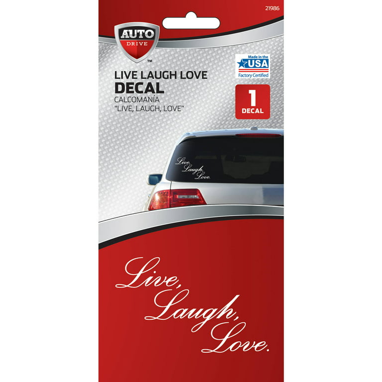 Live Laugh Love Car Truck Suv Window vinyl sticker decal
